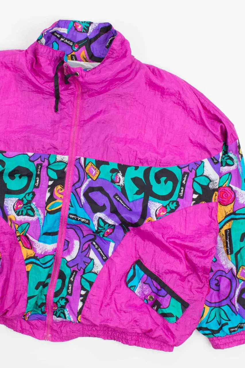 90s Crazy Pattern Windbreaker