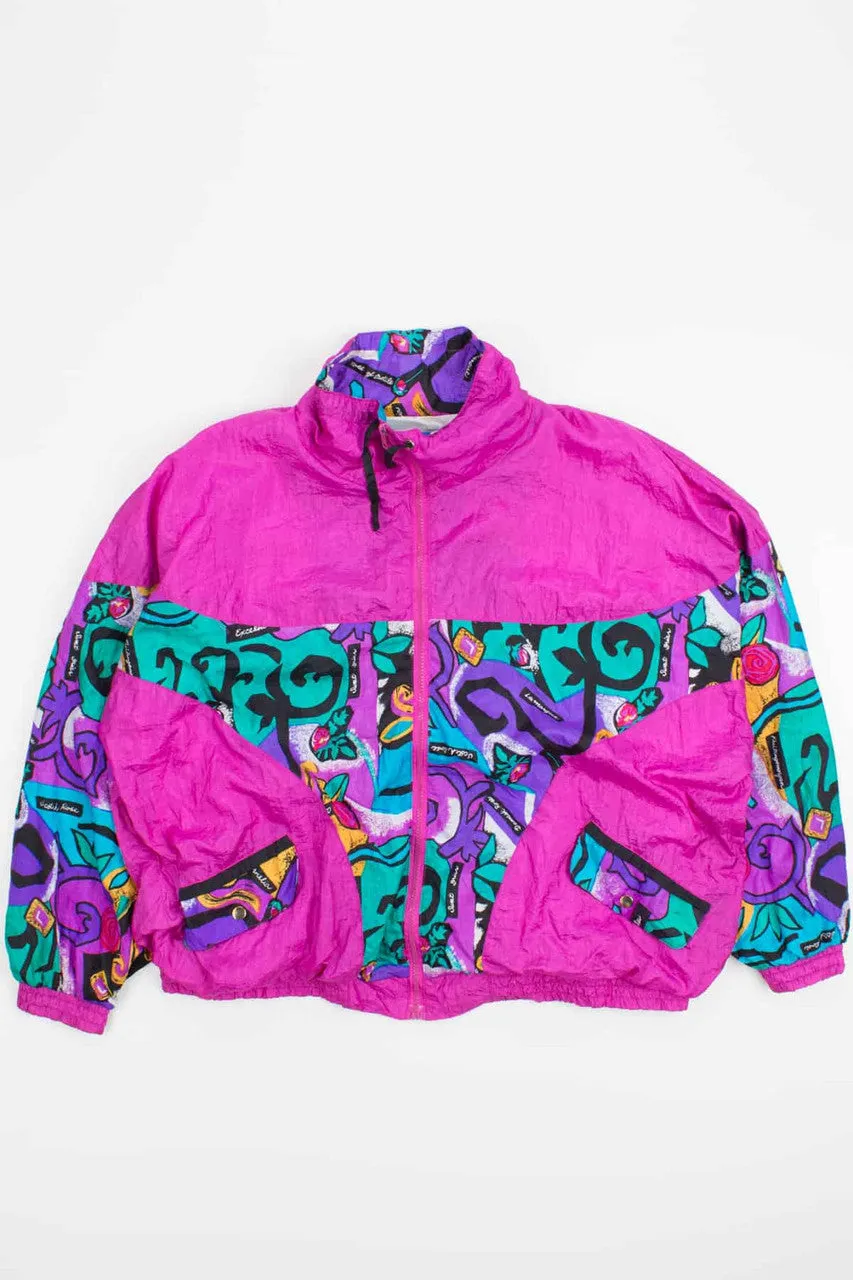 90s Crazy Pattern Windbreaker