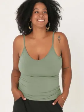 Bamboo Layering Singlet - Eucalyptus
