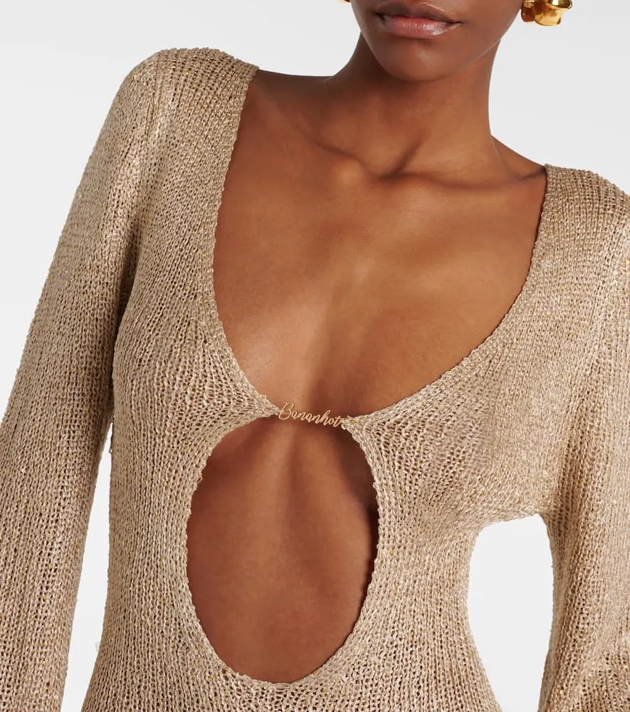 Bananhot Rey cutout knitted beach cover-up
