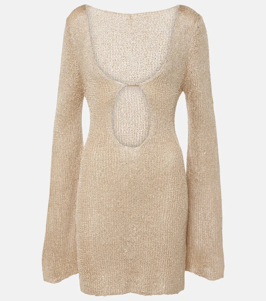 Bananhot Rey cutout knitted beach cover-up