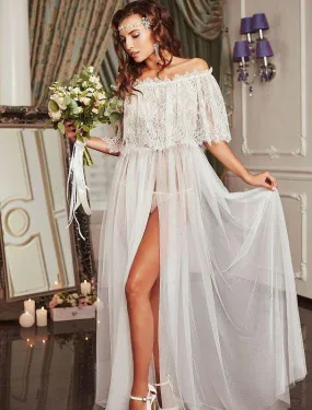 Beach White Wedding Dress