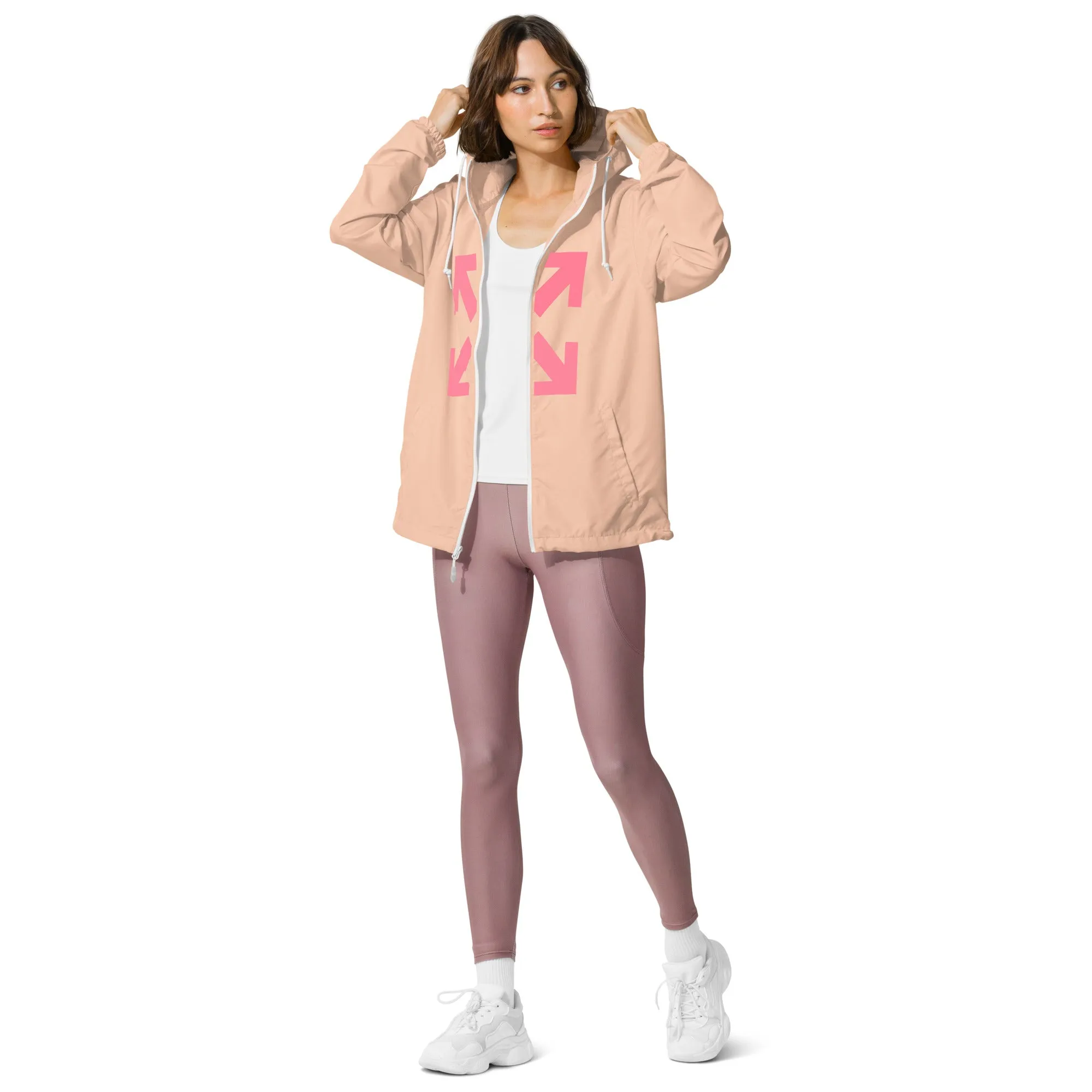 Black Mogul Coral Reef Unisex lightweight zip up windbreaker