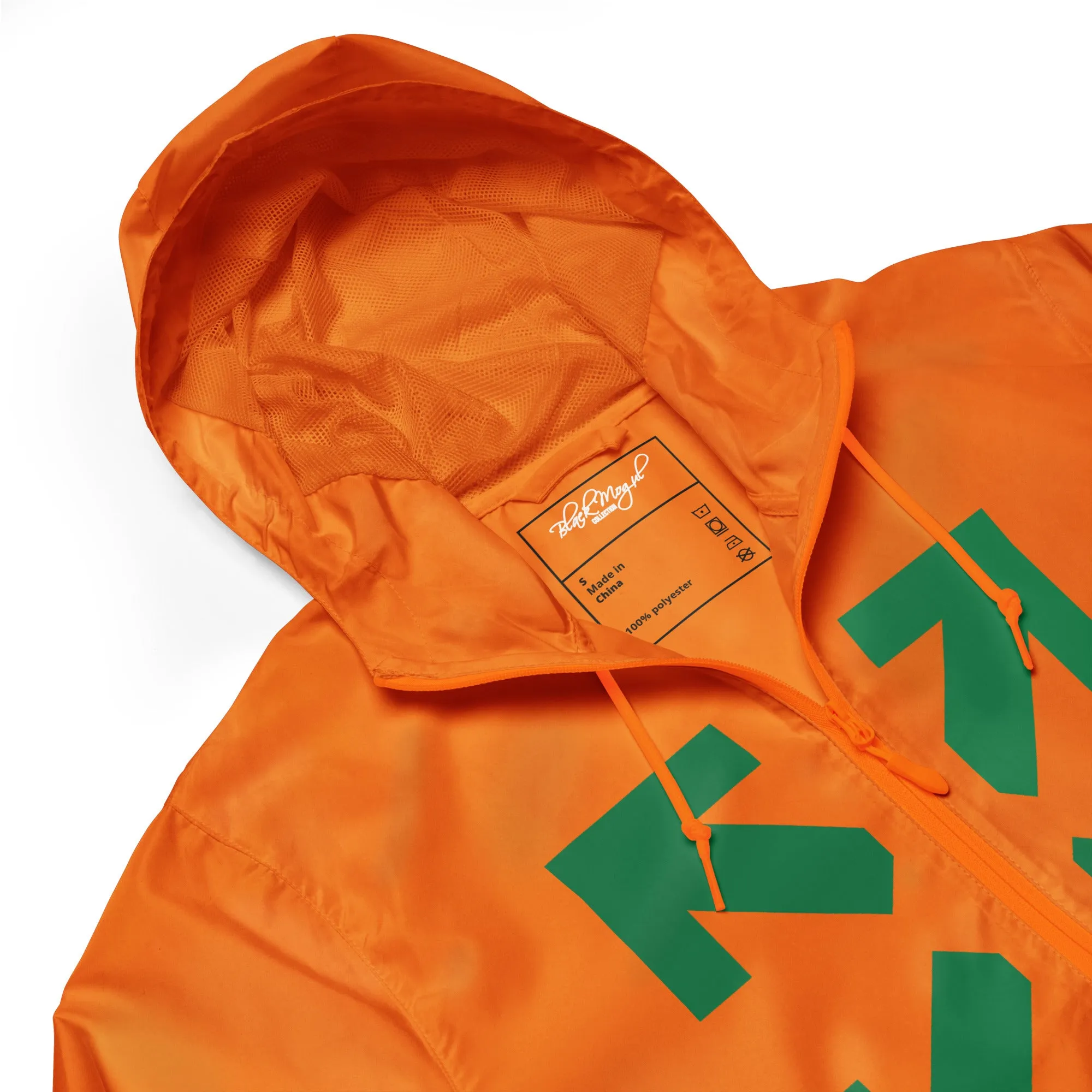Black Mogul Hurricane Unisex lightweight zip up windbreaker