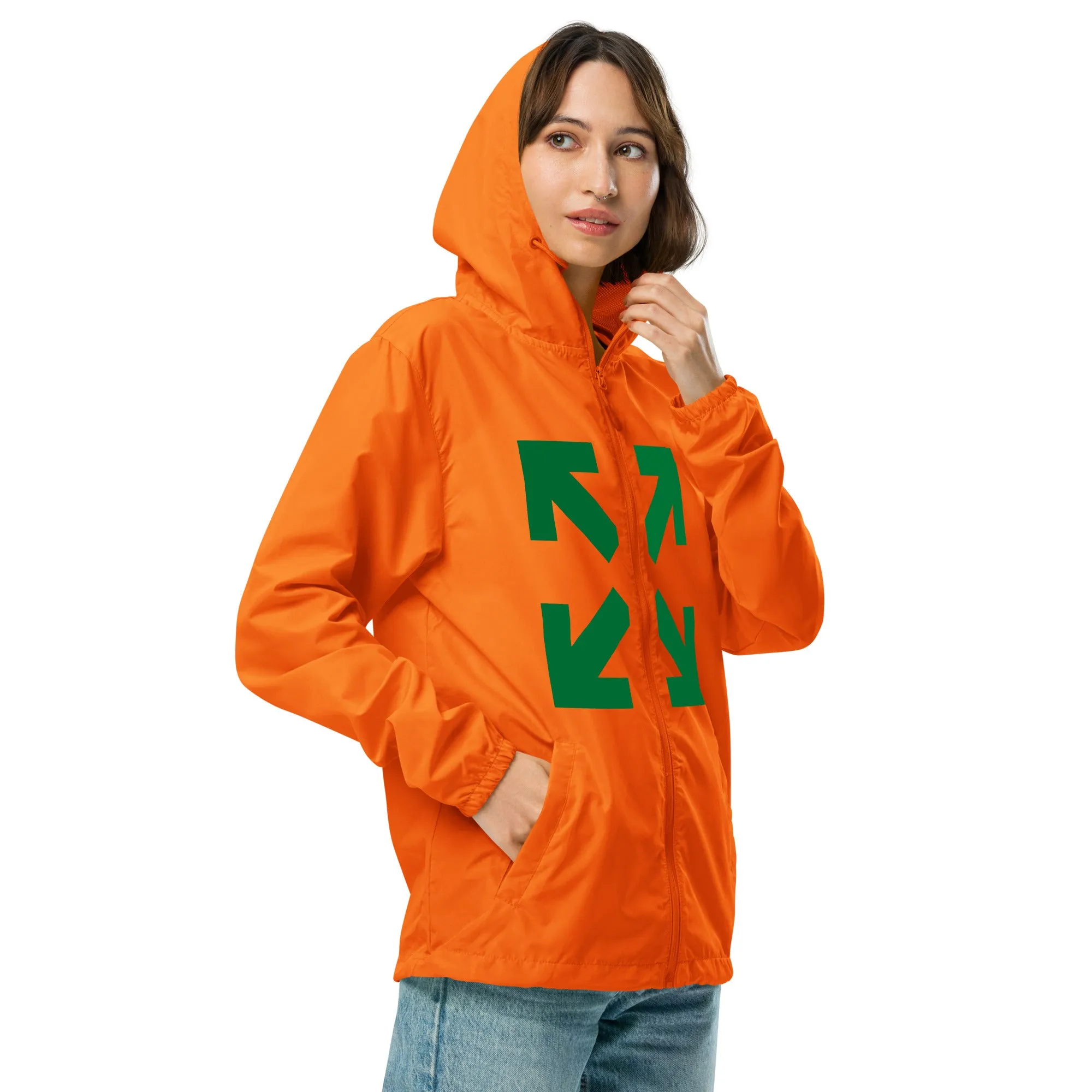 Black Mogul Hurricane Unisex lightweight zip up windbreaker