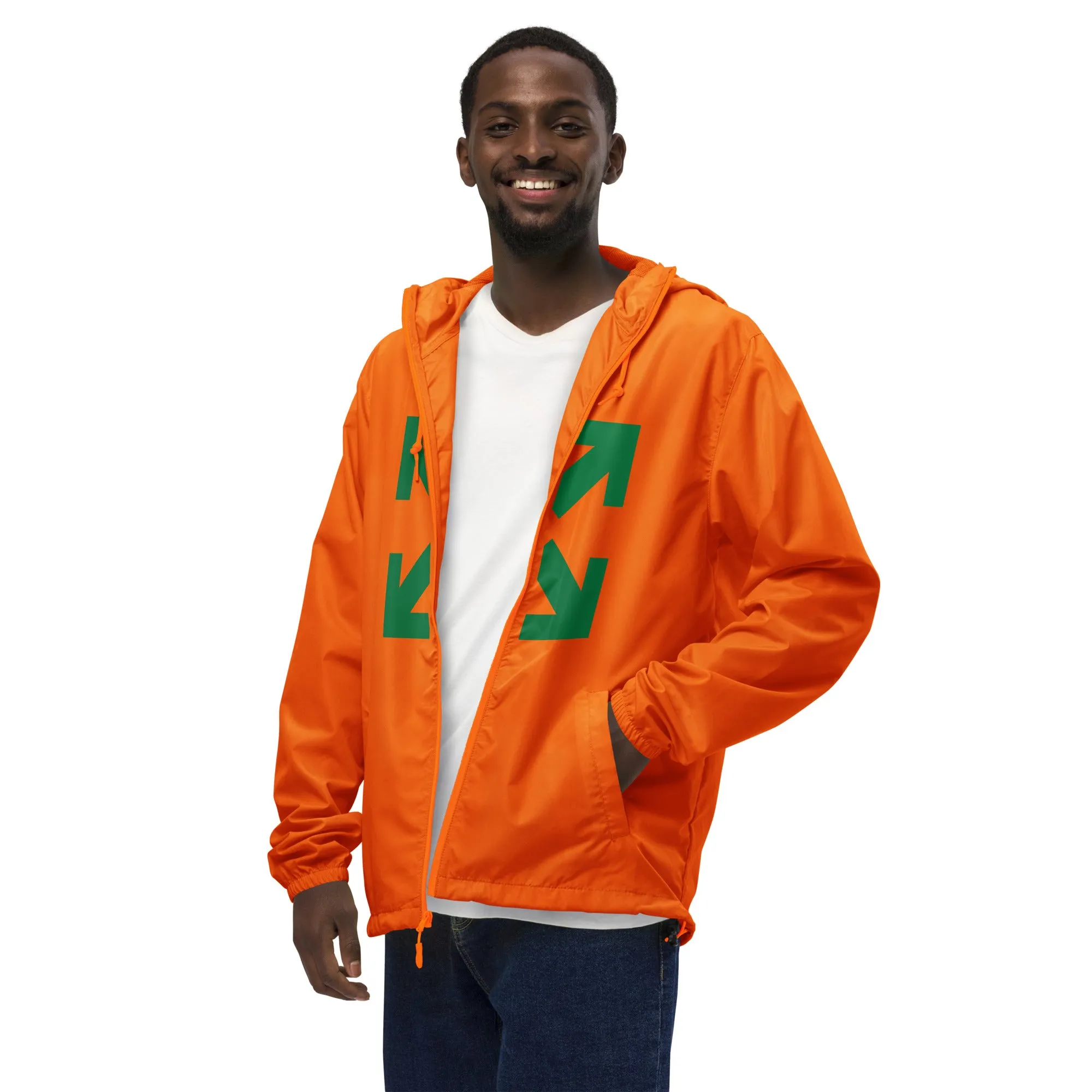Black Mogul Hurricane Unisex lightweight zip up windbreaker