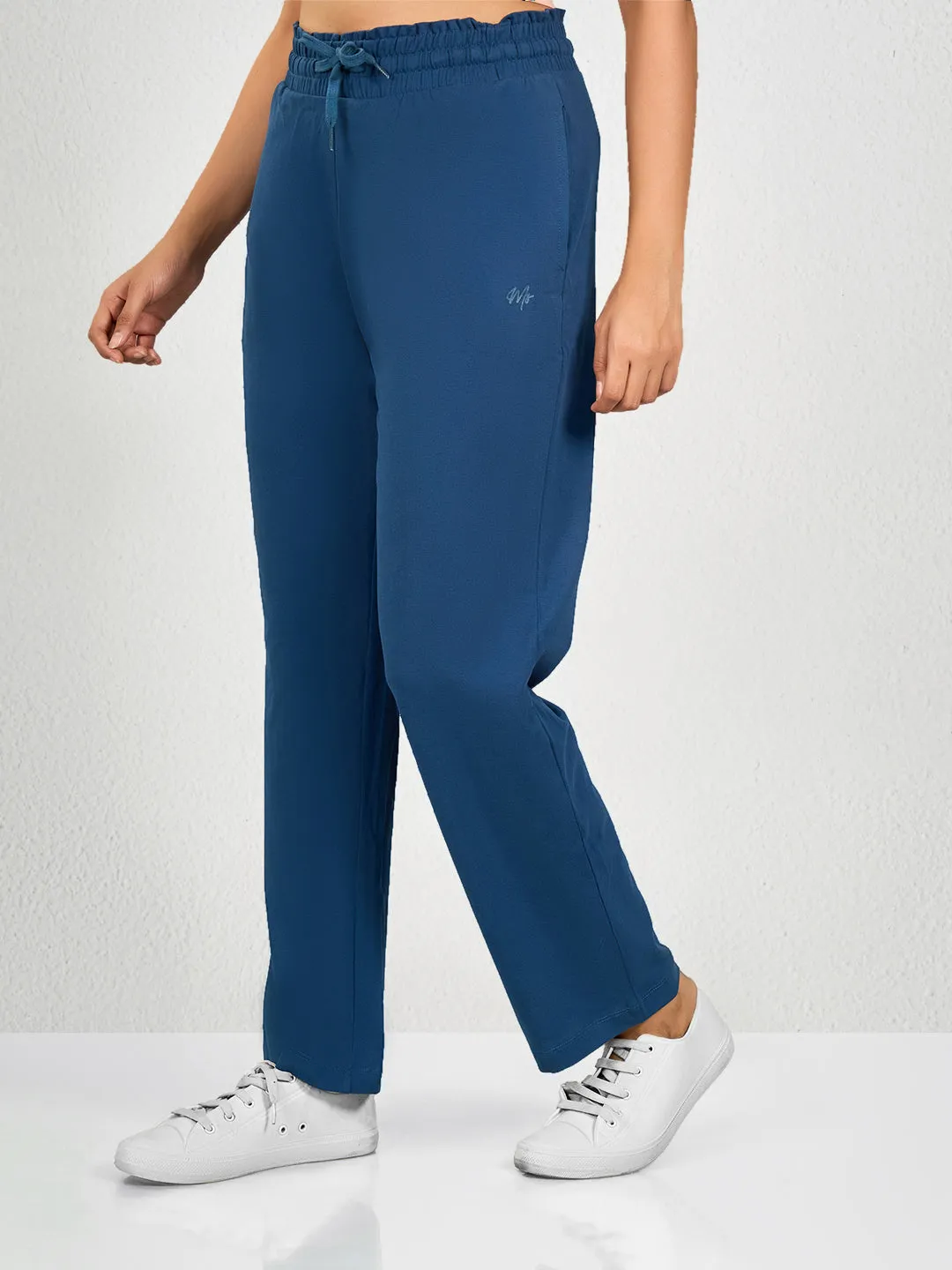 Blue Solid TT Track Pant