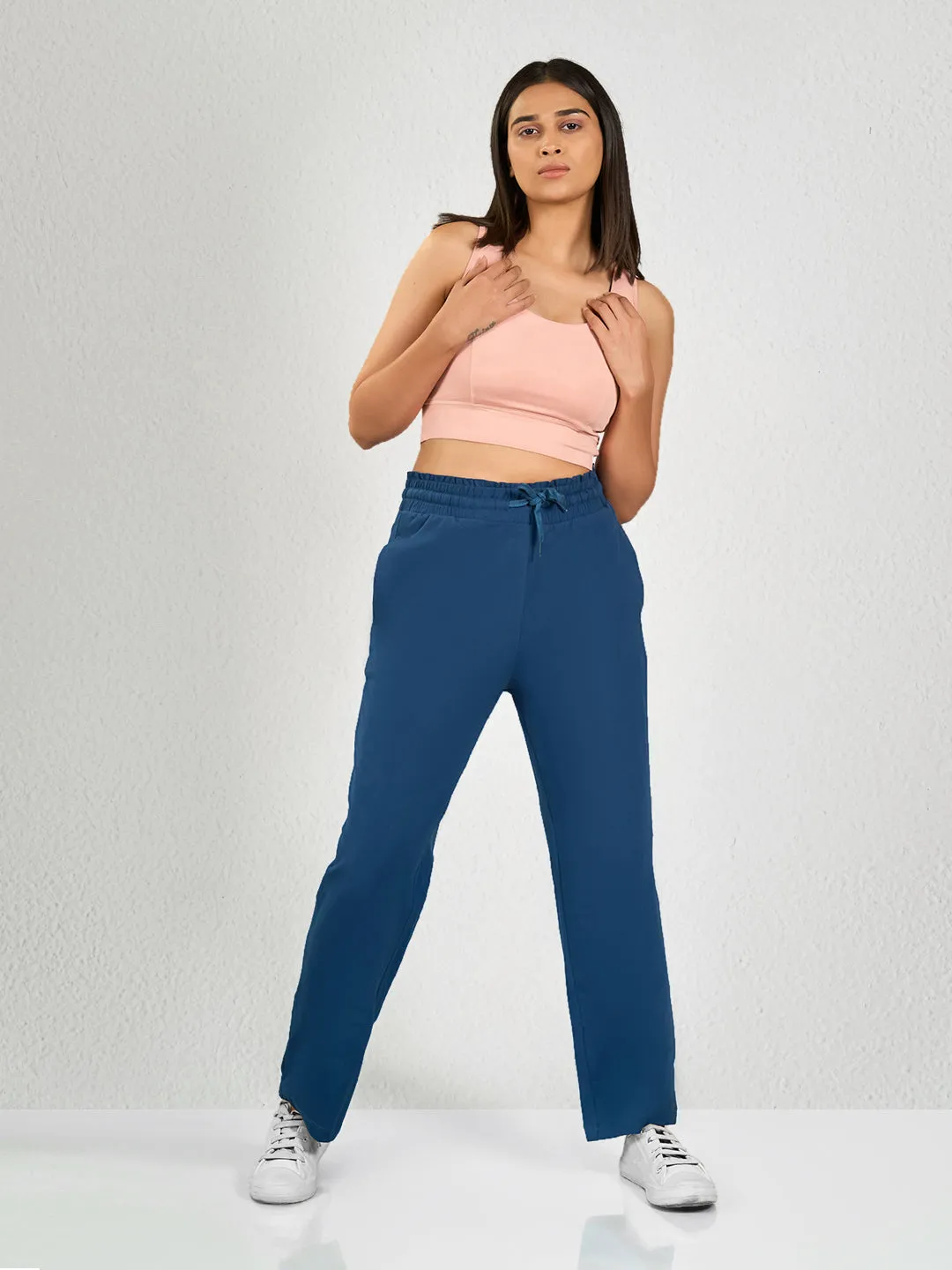 Blue Solid TT Track Pant