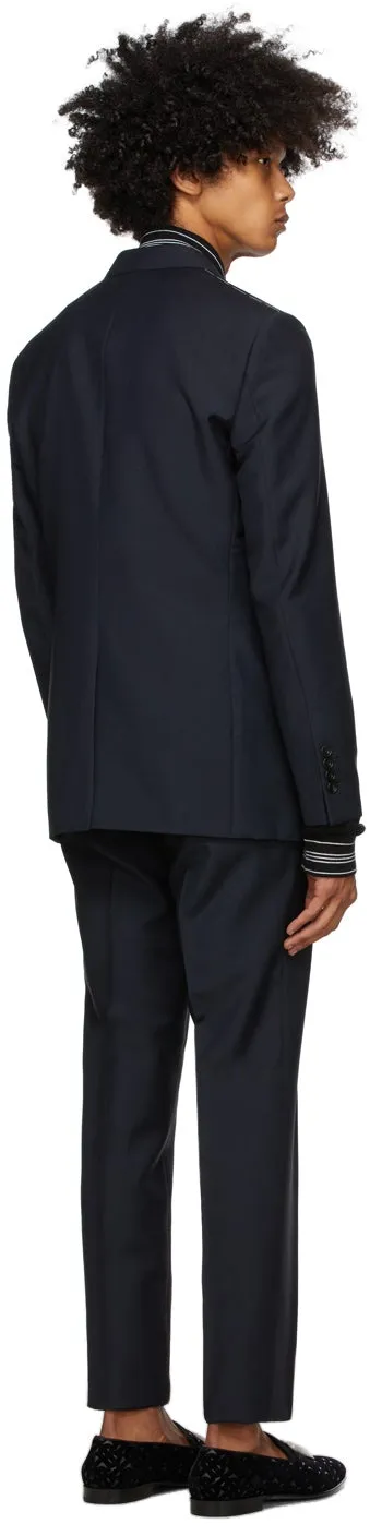 Burberry Blue Slim Suit