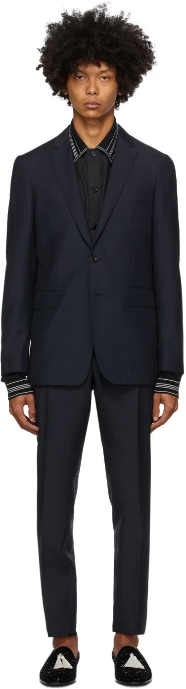Burberry Blue Slim Suit