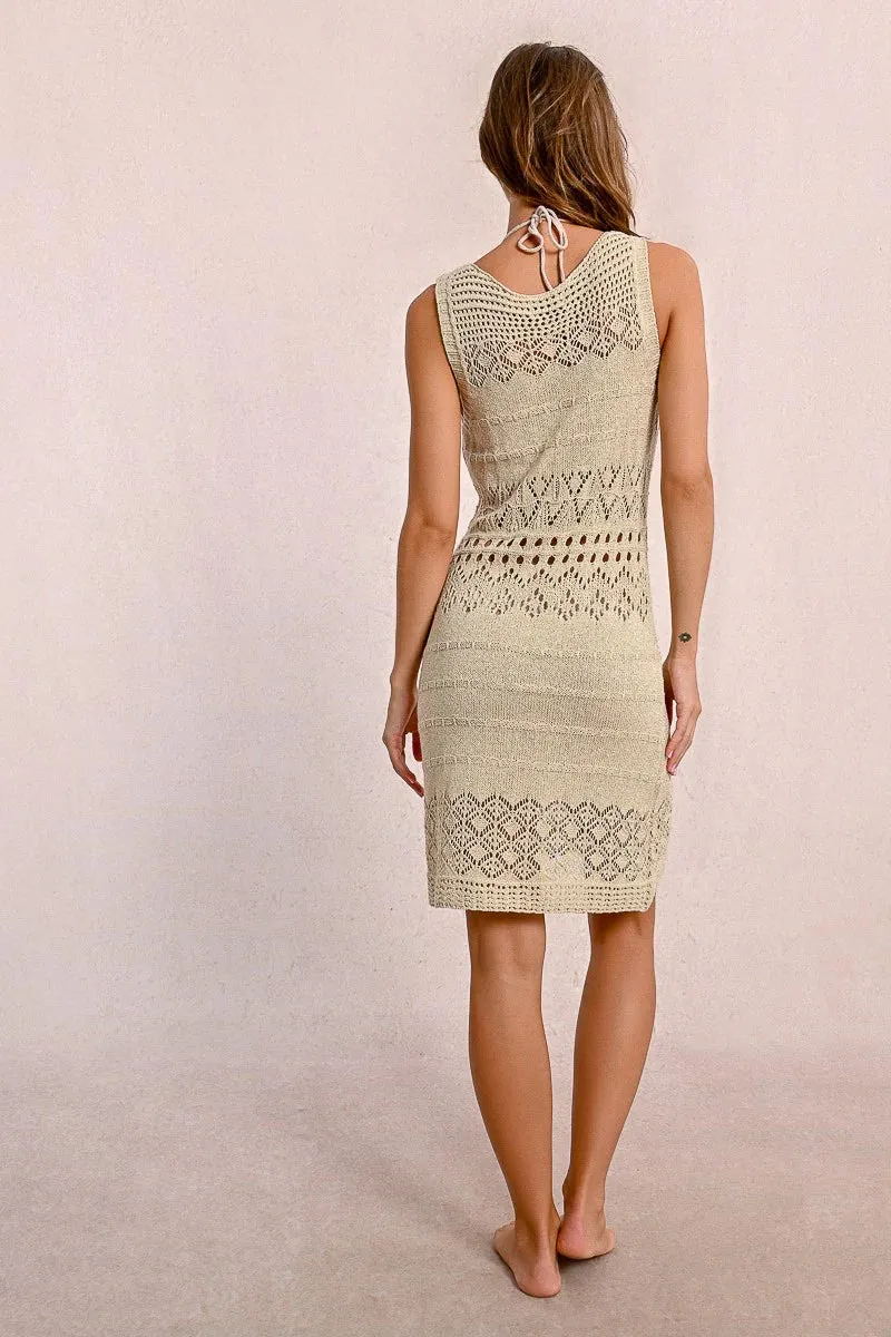 Crochet Beach Mini Dress