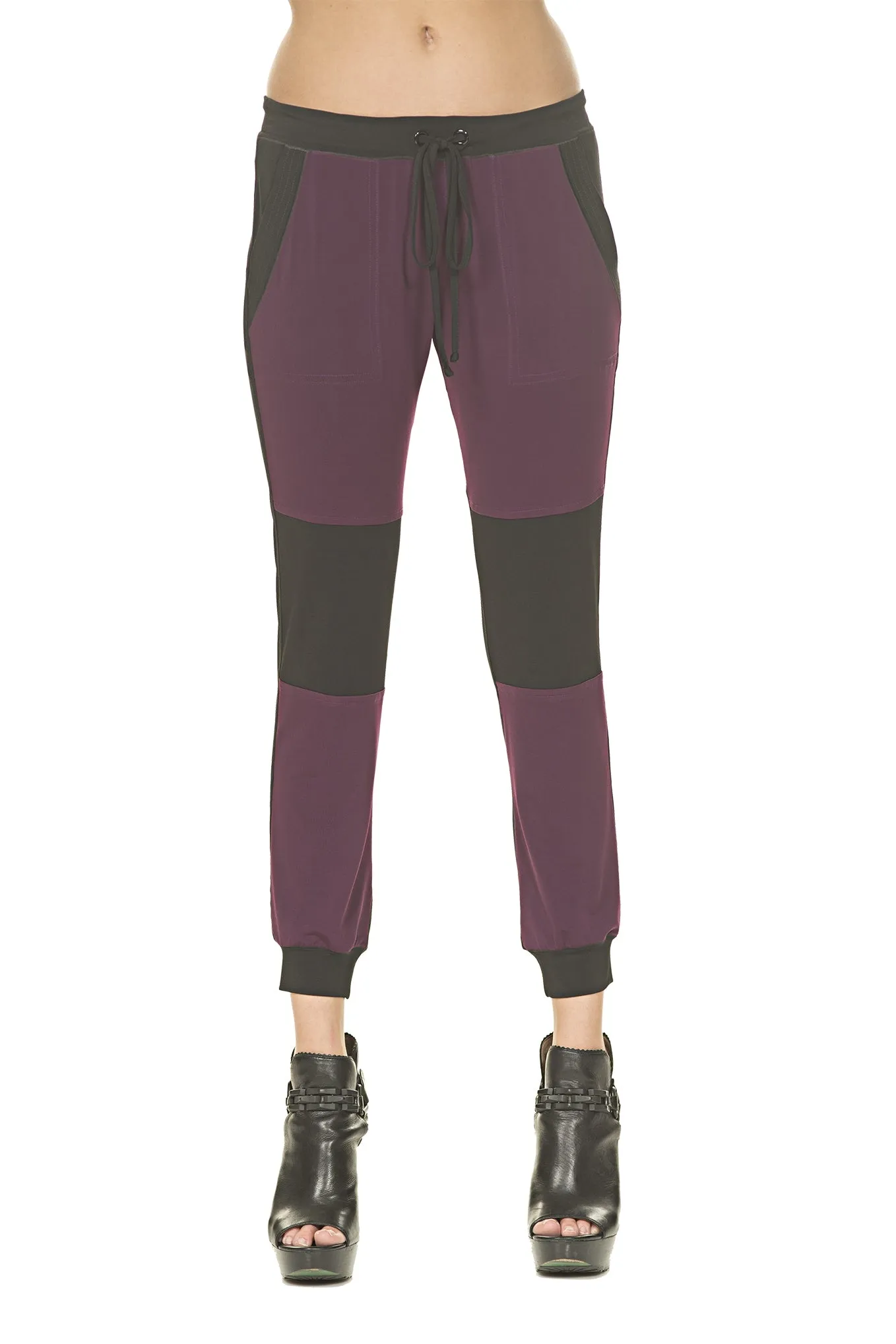 Drawstring Two Tone Pocket Jogger