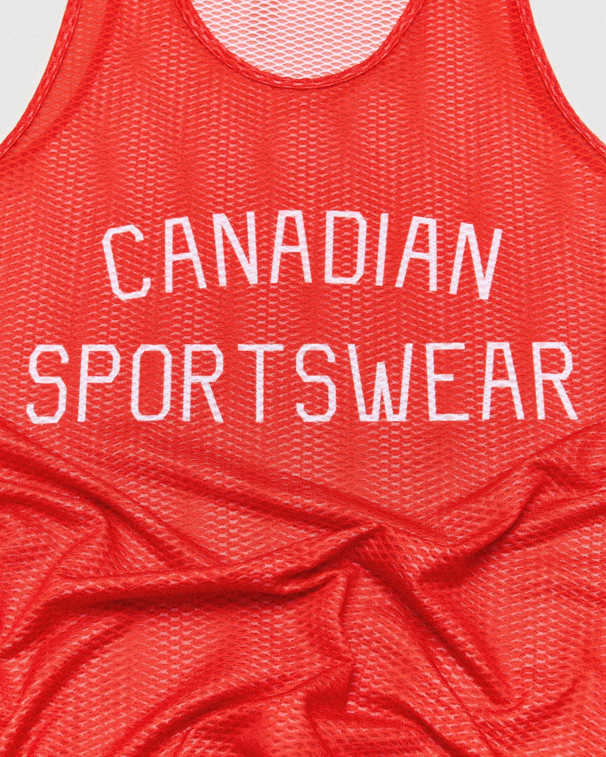 Eldridge Tank Top - Canadian Red / White