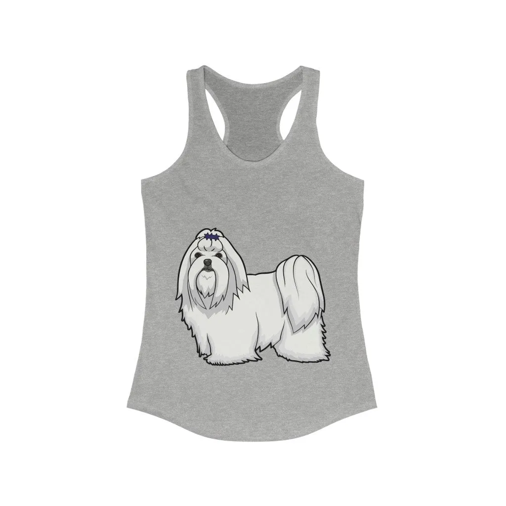 Maltese Women's Ideal Racerback Tank, XS - 2XL, 15 Colors, Cotton/Polyester, Extra Light Fabric, FREE Shipping, Made in USA!!