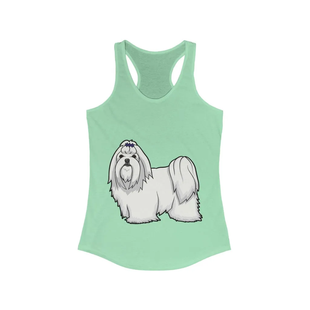 Maltese Women's Ideal Racerback Tank, XS - 2XL, 15 Colors, Cotton/Polyester, Extra Light Fabric, FREE Shipping, Made in USA!!