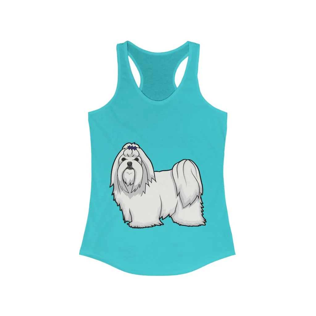 Maltese Women's Ideal Racerback Tank, XS - 2XL, 15 Colors, Cotton/Polyester, Extra Light Fabric, FREE Shipping, Made in USA!!