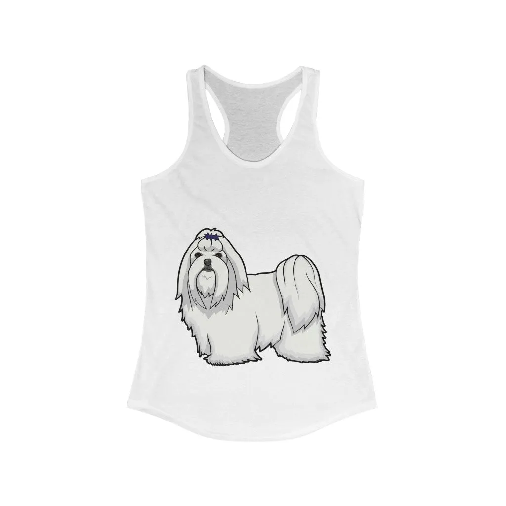 Maltese Women's Ideal Racerback Tank, XS - 2XL, 15 Colors, Cotton/Polyester, Extra Light Fabric, FREE Shipping, Made in USA!!