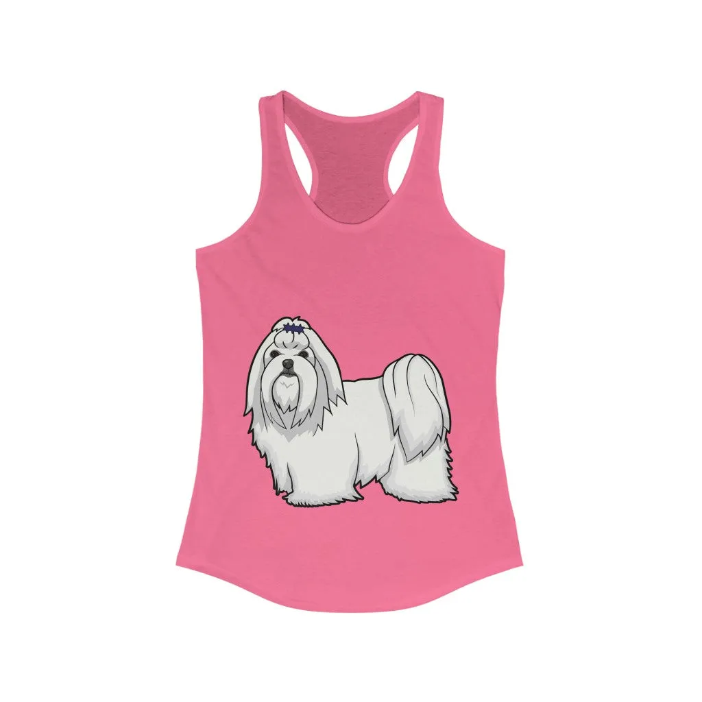Maltese Women's Ideal Racerback Tank, XS - 2XL, 15 Colors, Cotton/Polyester, Extra Light Fabric, FREE Shipping, Made in USA!!
