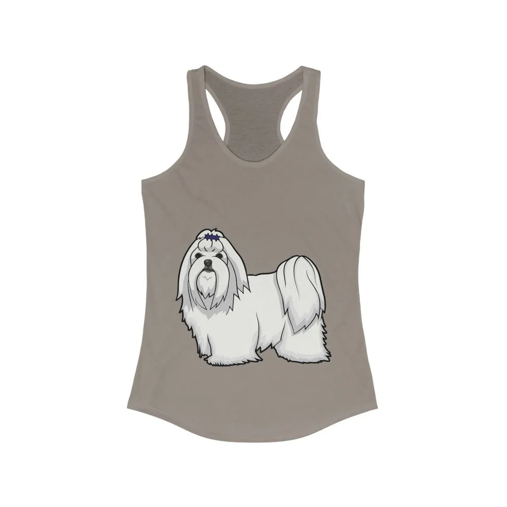 Maltese Women's Ideal Racerback Tank, XS - 2XL, 15 Colors, Cotton/Polyester, Extra Light Fabric, FREE Shipping, Made in USA!!