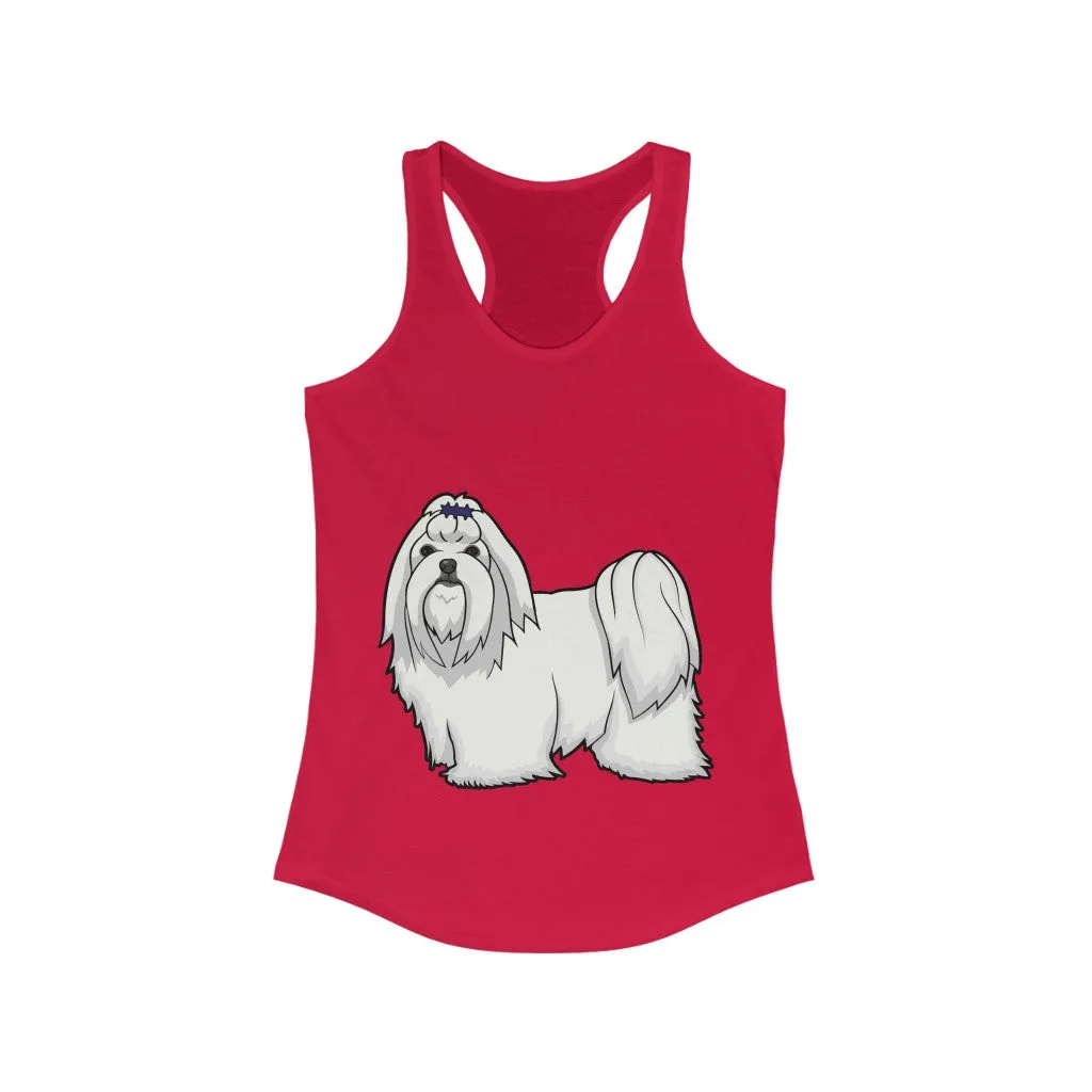 Maltese Women's Ideal Racerback Tank, XS - 2XL, 15 Colors, Cotton/Polyester, Extra Light Fabric, FREE Shipping, Made in USA!!
