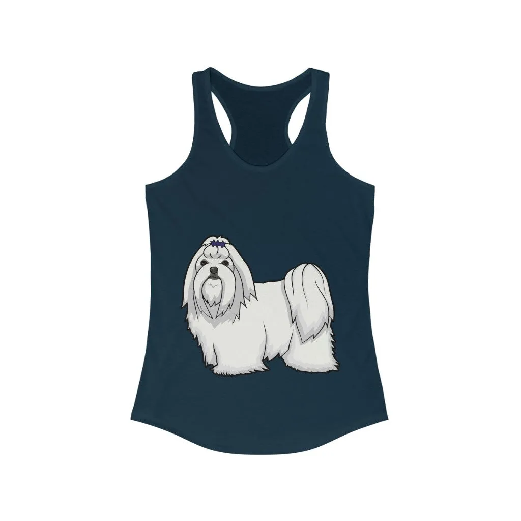 Maltese Women's Ideal Racerback Tank, XS - 2XL, 15 Colors, Cotton/Polyester, Extra Light Fabric, FREE Shipping, Made in USA!!