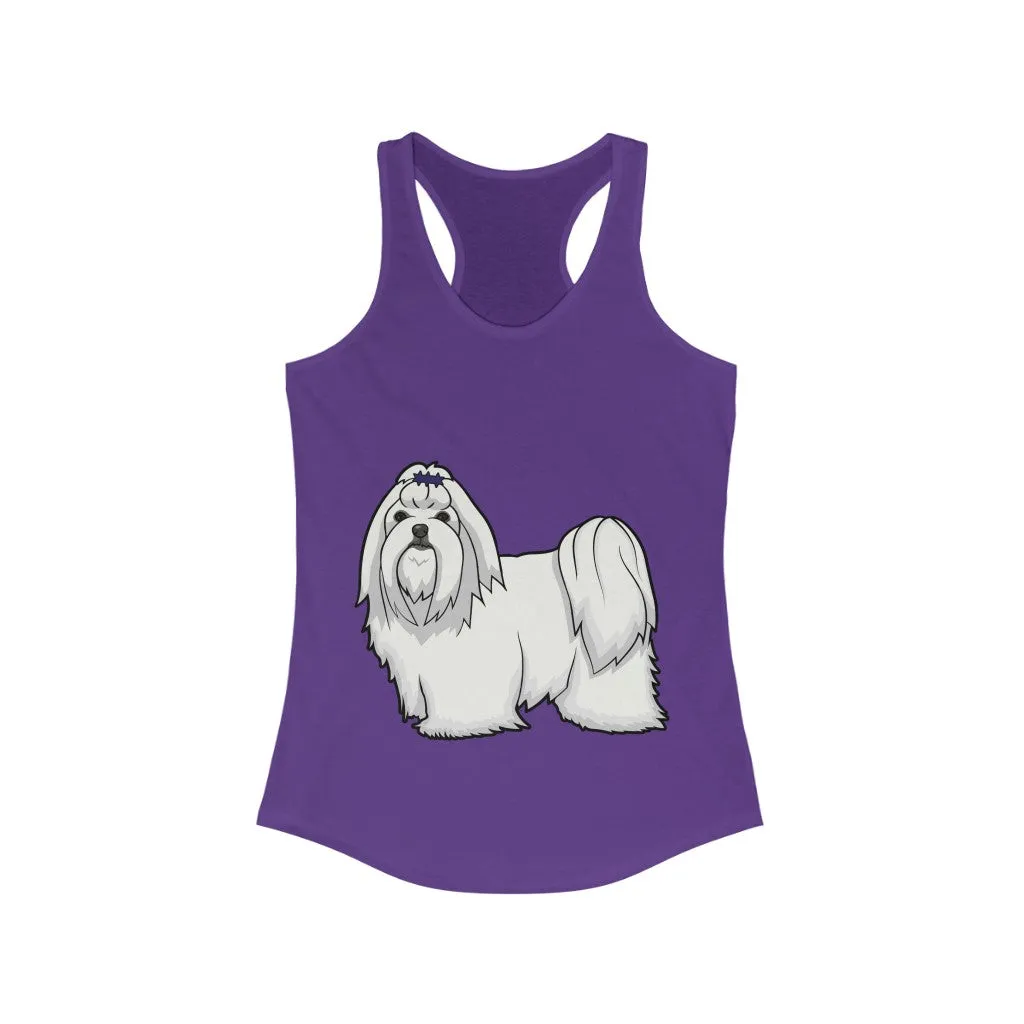 Maltese Women's Ideal Racerback Tank, XS - 2XL, 15 Colors, Cotton/Polyester, Extra Light Fabric, FREE Shipping, Made in USA!!