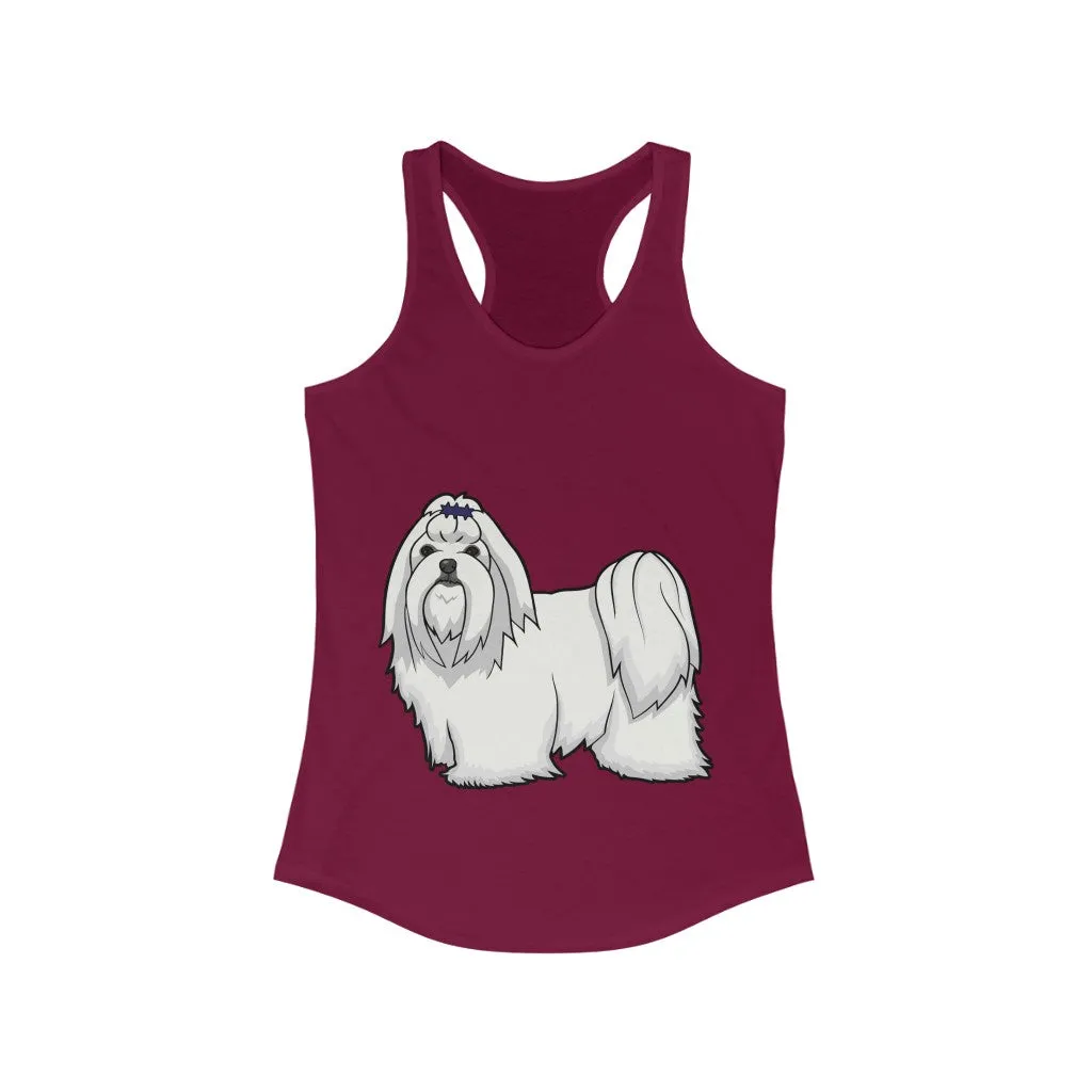 Maltese Women's Ideal Racerback Tank, XS - 2XL, 15 Colors, Cotton/Polyester, Extra Light Fabric, FREE Shipping, Made in USA!!