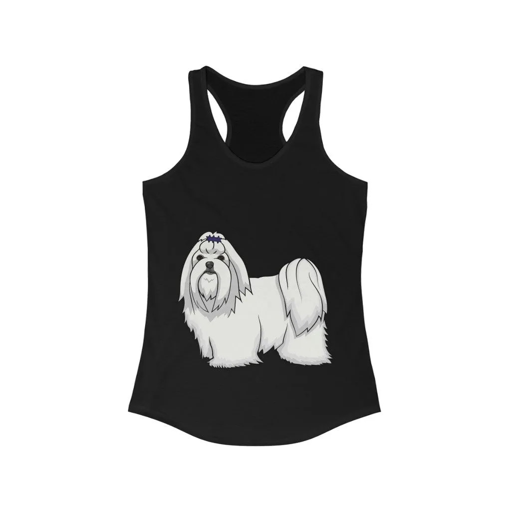 Maltese Women's Ideal Racerback Tank, XS - 2XL, 15 Colors, Cotton/Polyester, Extra Light Fabric, FREE Shipping, Made in USA!!
