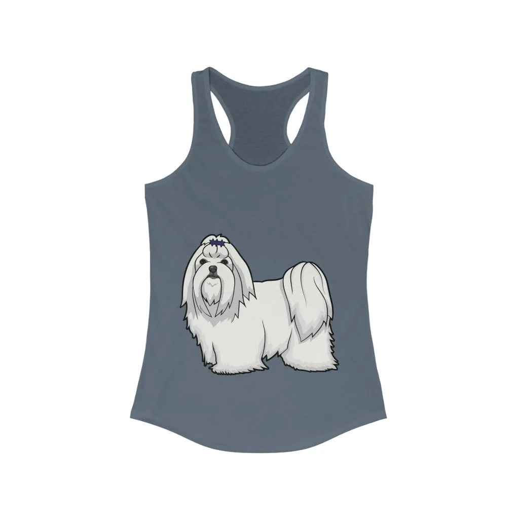 Maltese Women's Ideal Racerback Tank, XS - 2XL, 15 Colors, Cotton/Polyester, Extra Light Fabric, FREE Shipping, Made in USA!!