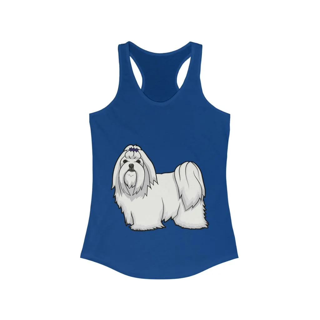 Maltese Women's Ideal Racerback Tank, XS - 2XL, 15 Colors, Cotton/Polyester, Extra Light Fabric, FREE Shipping, Made in USA!!