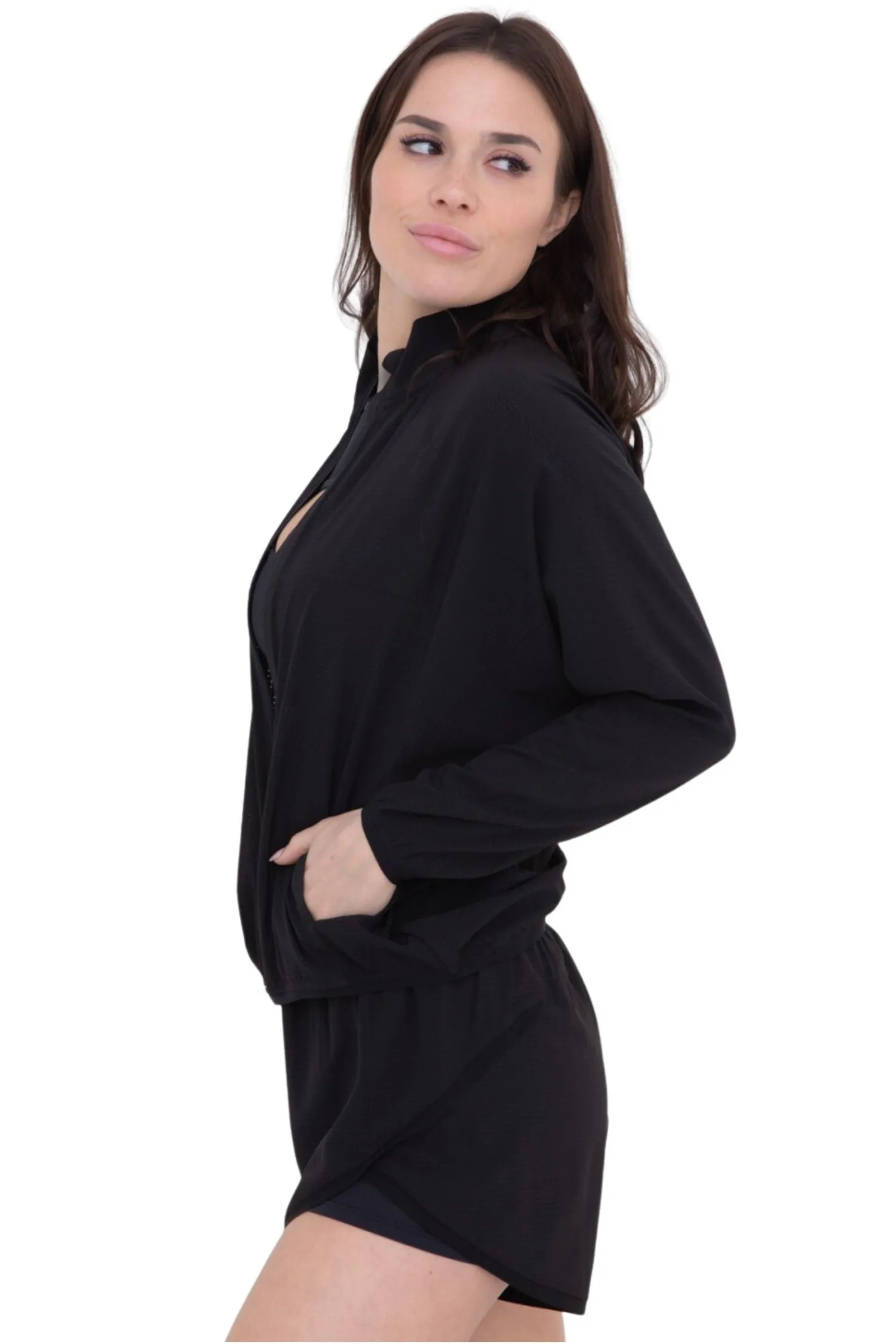 Mock Neck Running Jacket