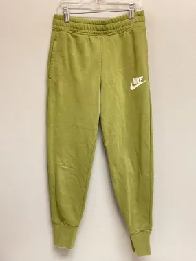 Nike Size 8 Green Cotton Big Girls Sweat Pants