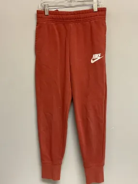 Nike Size 8 Rust Cotton Big Girls Sweat Pants