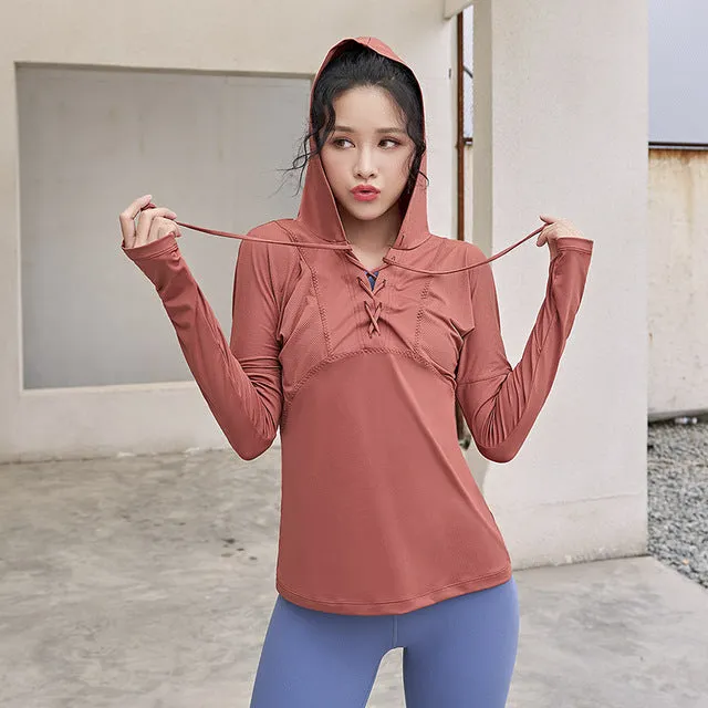 Quick Dry Stretch Slim Fit Yoga Tops Long Sleev Women Sport T Shirt Gym Jerseys Fitness Shirts RunningFemale Sports Top Cloth Sp