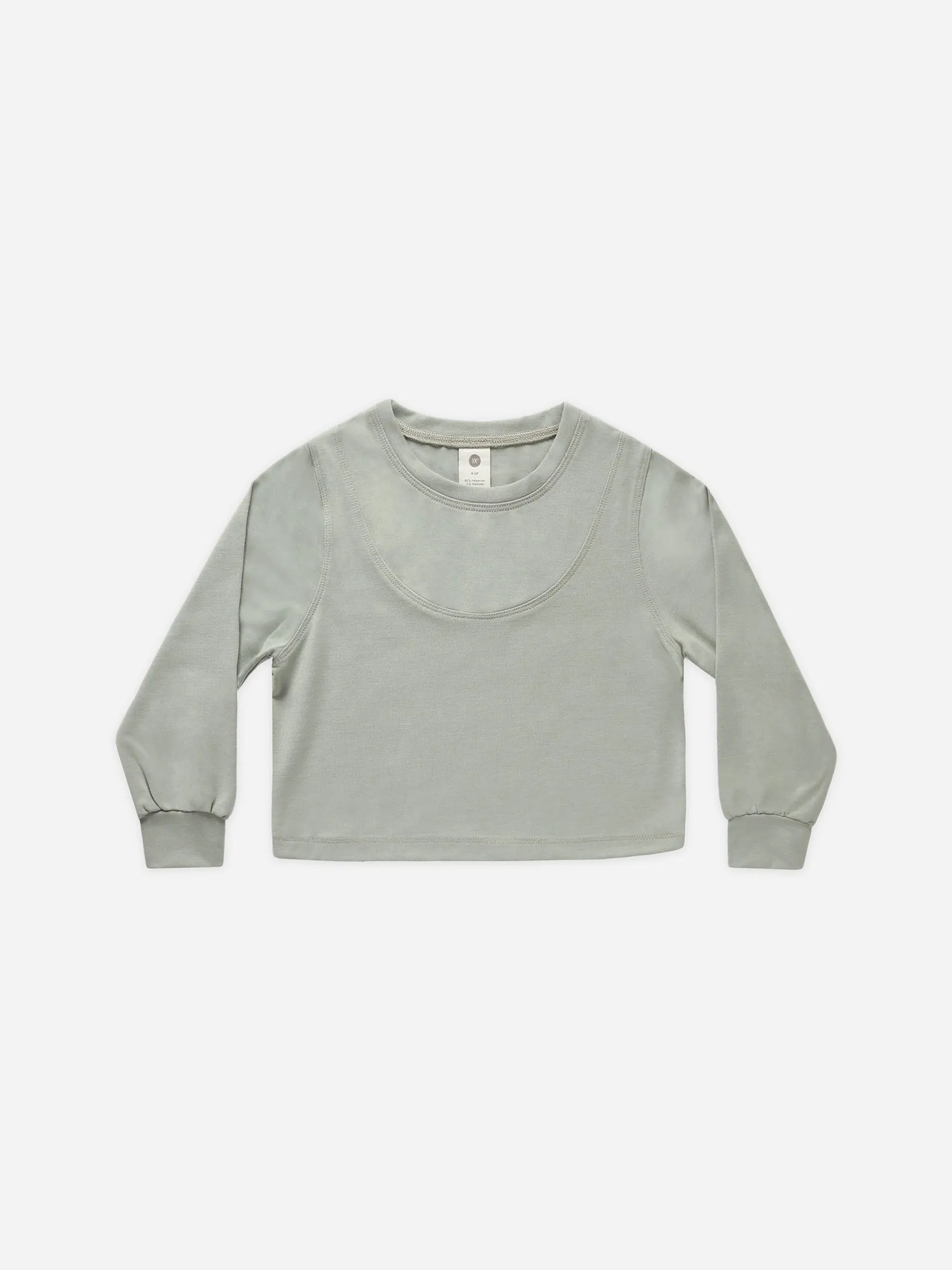 Scoop Long Sleeve || Seafoam