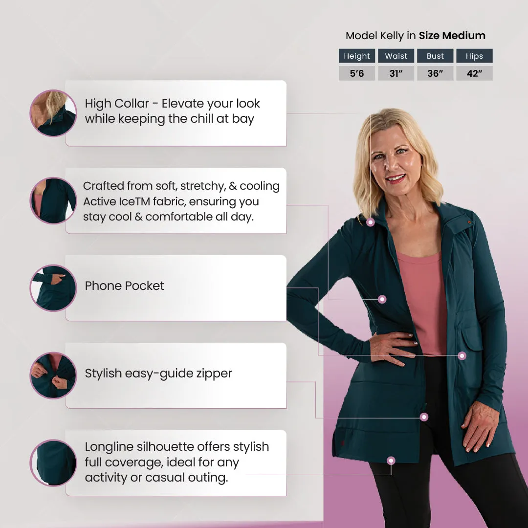 Sedona Long Jacket - Black Noir