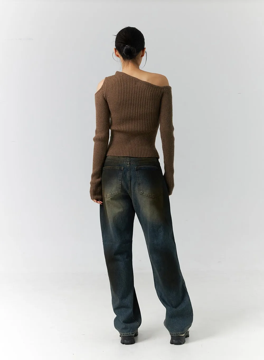 Slim Fit Ribbed Sweater ID306