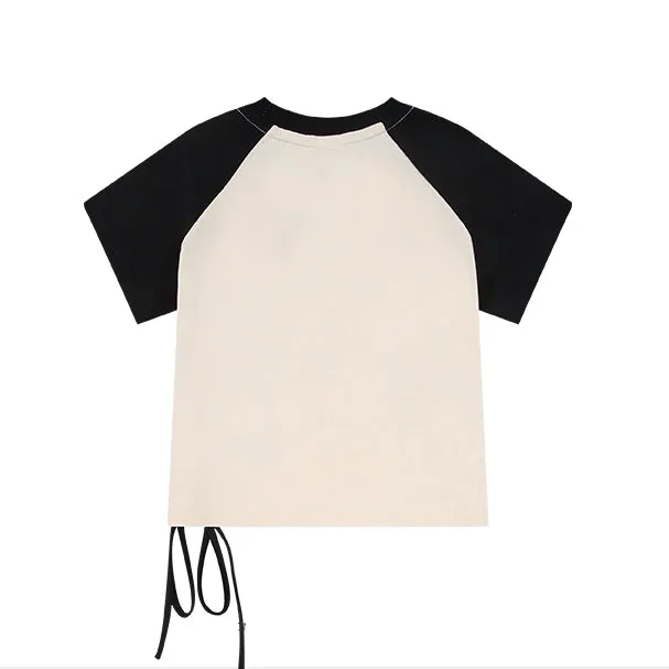 Y2K Style Slim Fit Pink T-Shirt