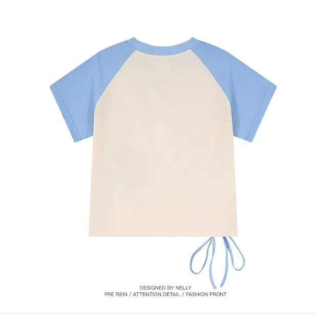 Y2K Style Slim Fit Pink T-Shirt